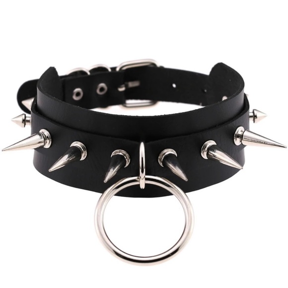 Big O-Round Punk Rock Gothic Chokers Women’s - Picture 3 of 8